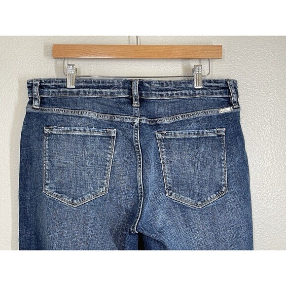 KanCan Mid Rise Slim Distressed Raw Hem Boyfriend Jeans Juniors Size 15/31 EUC - Picture 8 of 14